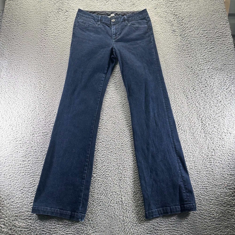 Banana Republic Jeans Womens 30x33 Blue Cotton Denim Bootcut Dark Wash Workwear